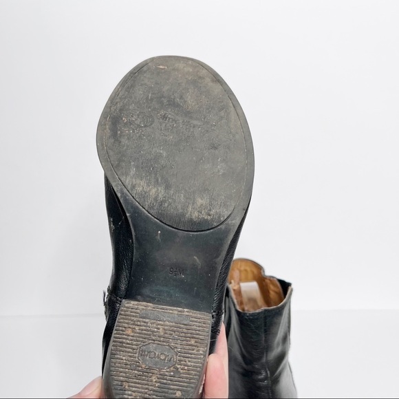 Vintage Nine West Heeled Ankle Booties Black Leather Size 9.5 Women’s - Picture 4 of 5